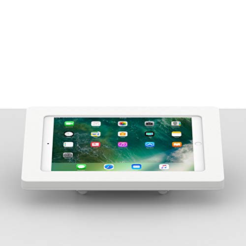 VidaMount White Enclosure and Fixed Tilted 15° Desk/Surface Mount [Bundle] Compatible with iPad Pro 10.5" & Air 3rd Gen - color: White, size: iPad Pro 10.5" & Air (3rd Gen)