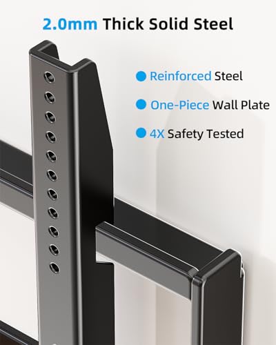 HOME VISION Heavy Duty TV Wall Mount 48-100", Fixed, VESA 600x600, 220 lbs - size: 48-100 Inch