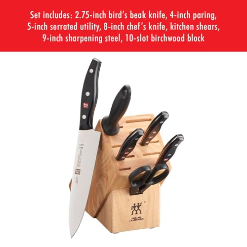 Zwilling Twin Signature 7-Pc Knife Set, Friodur Ice-Hardened Blades - size: 7-pc