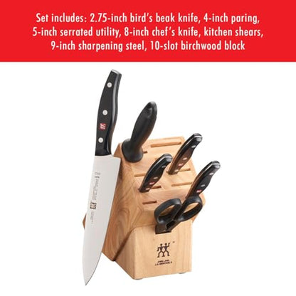 Zwilling Twin Signature 7-Pc Knife Set, Friodur Ice-Hardened Blades - size: 7-pc
