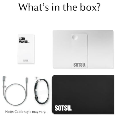 SOTSU FlipAction Go 14" Portable Monitor FHD 400 Nits USB-C Mini HDMI - color: Silver