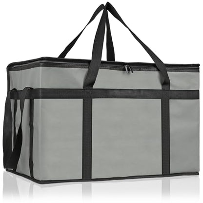PEASUG Insulated Food Delivery Bag, XXXL Catering Bag for Keep Food Warming - color: Grey, size: XXX-Large