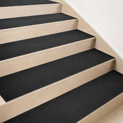 Heavy Duty 8in x 20ft Black Anti Slip Tape, 80 Grit Waterproof Non Skid Grip Tape Roll for Stairs, Ramps, Decks, Boat Decks, Floors, Warehouses & Outdoor Use - size: 8'' x 20 FT