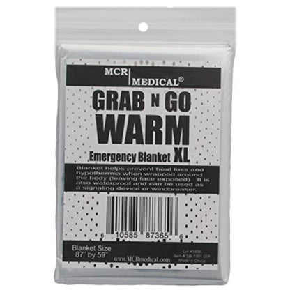 Emergency Silver Mylar Blankets, 200-Pack | MCR Medical