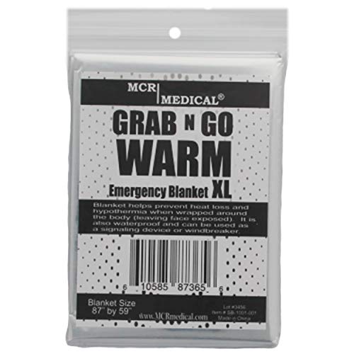 Emergency Silver Mylar Blankets, 200-Pack | MCR Medical