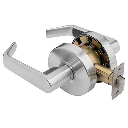 Dynasty Augusta Storeroom Lever Lockset, ADA, Grade 2, Satin Chrome - color: Satin Chrome, style: Storeroom