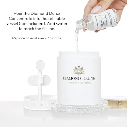 Diamond Drunk Concentrate Refill - Non-Toxic, Fine Jewelry Cleaner for Diamond, Gold, & Platinum Rings & More - 2 Months Supply of Safe, Sustainable Cleaner to Restore Shine - color: Lemon Drop