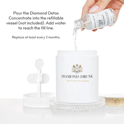 Diamond Drunk Concentrate Refill - Non-Toxic, Fine Jewelry Cleaner for Diamond, Gold, & Platinum Rings & More - 2 Months Supply of Safe, Sustainable Cleaner to Restore Shine - color: Lemon Drop