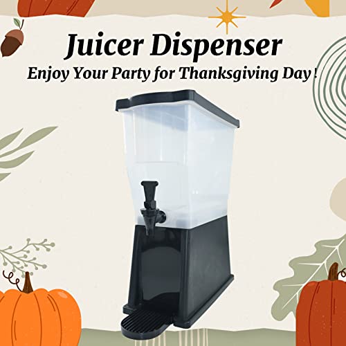 Hakka 3 Gallon Drink Dispenser, Commercial Beverage Dispenser for Parties 11L Tank with Stand and Spigot Catering Supplies for Cold Water Tea Milk - size: 3 Gallon