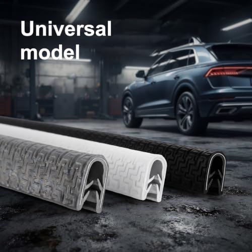Car Door Edge Guards 64Ft(20M) Universal Rubber U Shape Edge Trim, Gray - color: Gray, size: 64 ft
