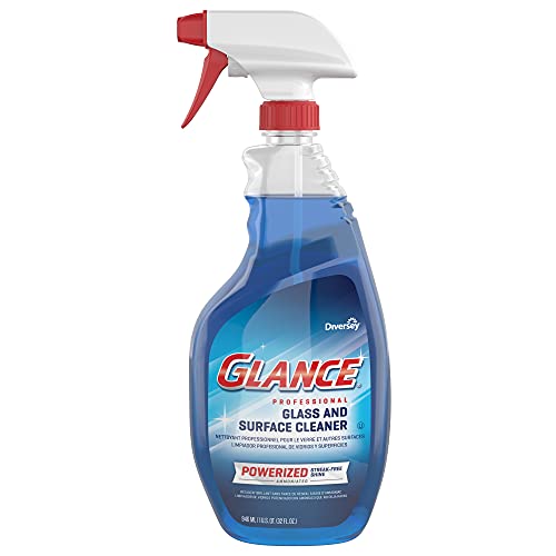 Glance Diversey Powerized Glass Cleaner, Ready to Use, 32 oz, 8 Pack