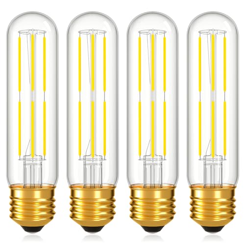 Dimmable E26 T10 LED Bulb Tube Light Bulbs 6W,Daylight 5000K 600LM - color: Daylight 5000k, size: 5 Inch-4 Count