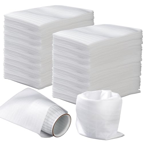 100 Pack Foam Pouches 8x12in, Cushion Foam Wrap for Moving - size: 8x12 inch