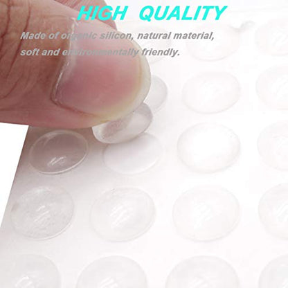 202 Pcs Combo Pack Clear Adhesive Bumper Pads, Round Spherical Square, Self Adhesive Sound Dampening Transparent Rubber Feet Pads for Cabinet Doors Drawers Glass Tops Picture Frames Cutting Boards