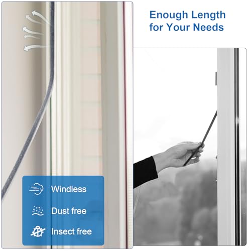 33 Ft Weather Stripping for Windows Doors 0.35" Wide x 0.35" Thick - size: 0.35'' Wide X 0.35'' Thick