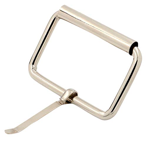 BIKICOCO Roller Buckle, 2 Inches Heel Rolling Bar Buckles for Bags Leather Webbing Straps - color: Silver X 10 Pcs