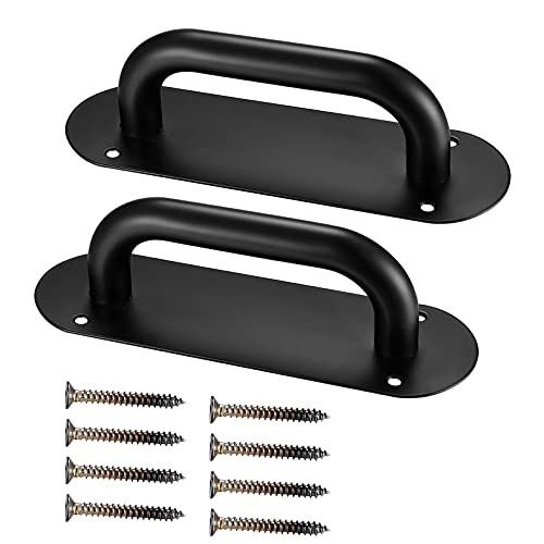 Door Handle Pull Push Door Plate, 2pcs Door Push Plate Handles, Heavy Duty Barn Door Pulls, Cabinet Drawer Push Pull Handles for Kitchen Cabinet Drawer Window Sliding Closet Door Handles(200x65mm) - size: 200x65mm