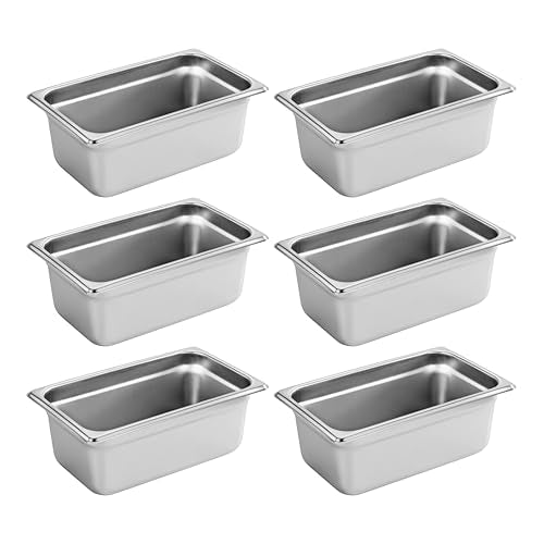 New Star Foodservice 1/4 Size Stainless Steel Steam Table Pan - size: 1/4, style: 4" Deep