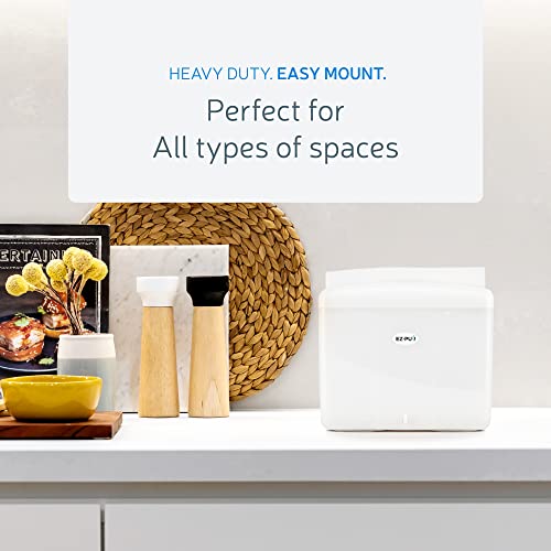 EZ-Pull Countertop MULTIFOLD Paper Towel Dispenser for Kitchen/Bathroom/Office/RV/Airbnb, White 4500-EZ - style: Pearl White