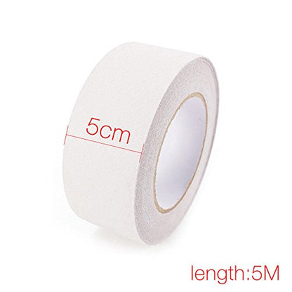 2" x 16' Roll Rubberized Anti Slip Safety Tape Non Skid Stair Step Grip Boat (White) - color: White