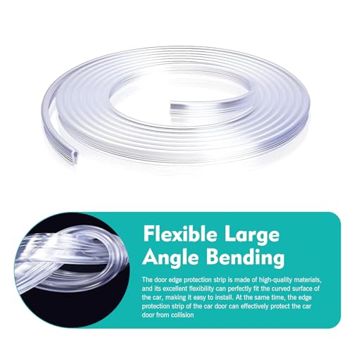 Car Door Edge Guards Clear, 16.4FT Door Edge Guards, Car Door Protector with U-Shaped, Scratch Resistant Edge Protective Trim, Auto Accessories, Universal for Most Vehicle