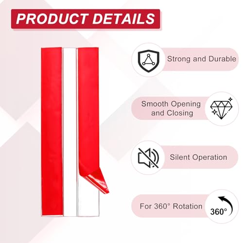 uxcell 2pcs Acrylic Flexible Hinges 100x35mm Invisible Living Hinge 360° - size: 100x35mm