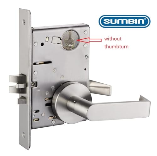 Commercial Mortise Lockset with Lever for Entry/Office Door F04 - color: Sectional/Office Function