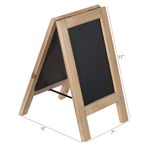 Vintiquewise 11-inch Wooden A-Frame Chalkboard Sign Double-Sided Menu Board Easel for Restaurant Cafe Bar Coffee Shop Bakery Wedding Party Home Business Kitchen Countertop & Tabletop Display, Single - size: Small