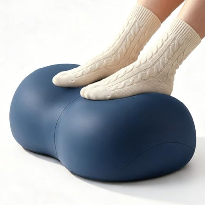 Foot Rest Under Desk, Ergonomic Memory Foam Under Desk Footrest - color: Midnight Navy