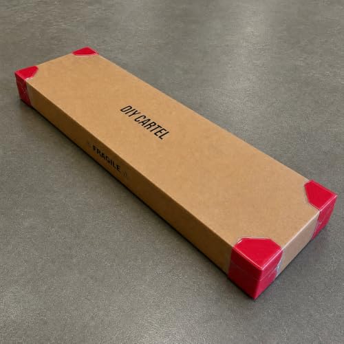 Shipping Box Corner Protectors by DIY CARTEL - 400 Pack, Hi-Vis Red, 2 Inch