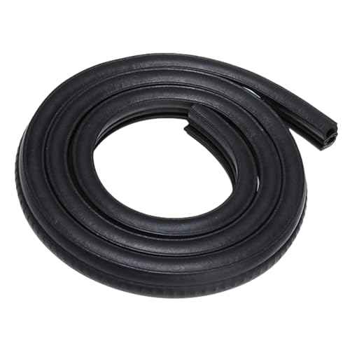 Rubber U Channel Bulb Trim Seal,Garage Door Seals Bottom Rubber, Automotive Weather Stripping 11/16" x 3/4" Fits Range 3/64" to 3/8" Edge for Car Bus Camper Boat RV Truck Doors (6.5 feet) - size: 6.5 Feet