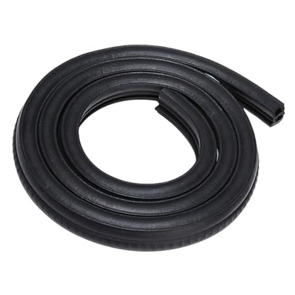 Rubber U Channel Bulb Trim Seal,Garage Door Seals Bottom Rubber, Automotive Weather Stripping 11/16" x 3/4" Fits Range 3/64" to 3/8" Edge for Car Bus Camper Boat RV Truck Doors (6.5 feet) - size: 6.5 Feet