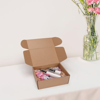 9x6x4 inch Cardboard Shipping Boxes, Set of 6 Gift Boxes, Brown - color: Brown, size: 9x6x4 inch 6 Pack