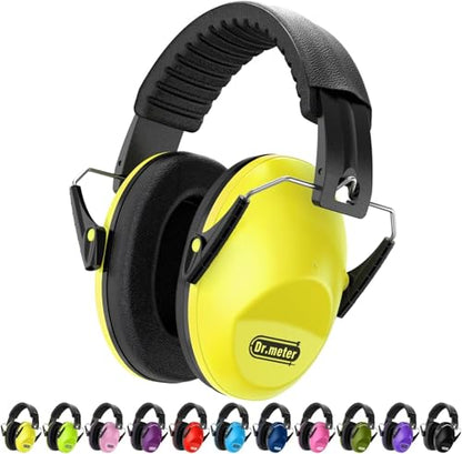 Dr.meter Noise Cancelling Headphones for Kids, Toddler Ear Protection Muffs - color: Yellow