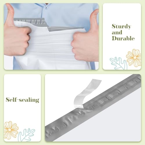 Fuxury Large Poly Mailers 19x24" 1500 Pcs,Shipping Bags for Clothes,White - color: White, size: 19x24" 1500pcs
