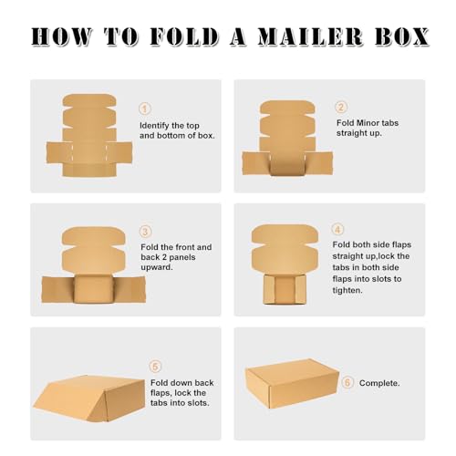 Shipping Boxes 9x6x2 inches Set of 25, Small Mailing Boxes Brown Cardboard Corrugated Mailer Boxes for Mailing Small Business Packing Gifts - size: 9 x 6 x 2 in