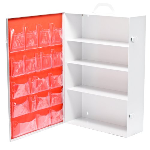 First Aid Kit Industrial 4 Shelf Metal Empty