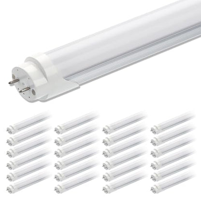 24 Pack T8 LED Bulbs 4 Foot, 18W 2400LM, 6000K, Ballast Bypass