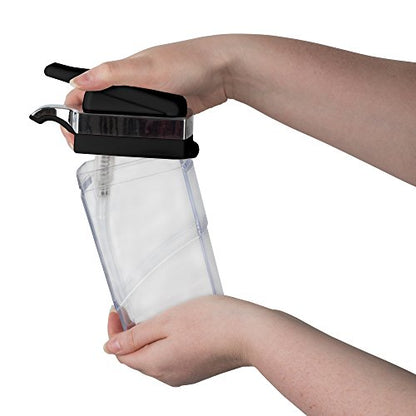 Casabella Sink Sider Duo Soap Dispensers with Sponge, Black and Chrome Plating - color: Black, size: Duo