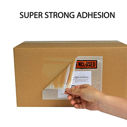 1000 PCS 4.5"x 5.5" Clear Self-Adhesive Packing List Envelopes - Shipping/Mailing Pouch Enclosed Bags for Packing Slips Invoice - style: 1000 -Printing