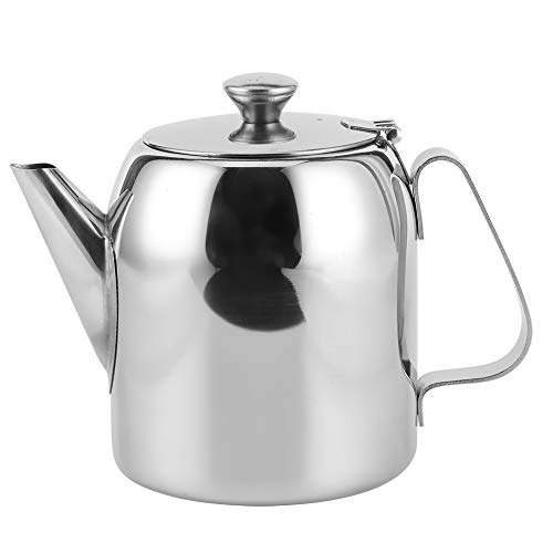 EVGATSAUTO Stainless Steel Coffee Pot, 32 oz (850 mL) Thermal Teapot & Kettle for Hot or Cold Beverages – Ideal for Hotel, Restaurant, Office, and Home Use - size: 0.9 Quarts