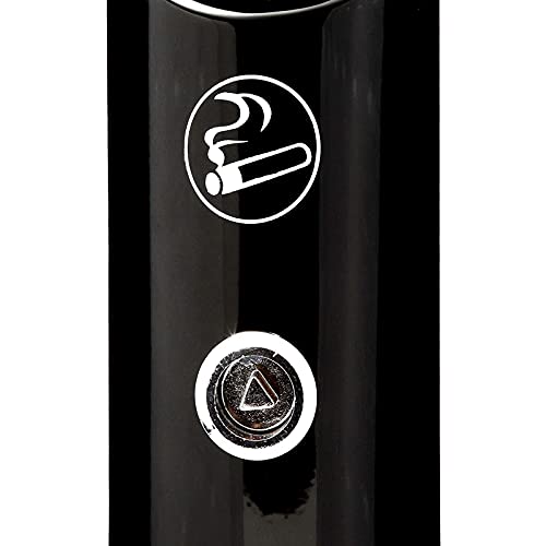 Juvale Outdoor Wall Mounted Cigarette Butt Receptacle (9 Inch, Black) - Outdoor Ashtray - Wall Mounted Ashtray