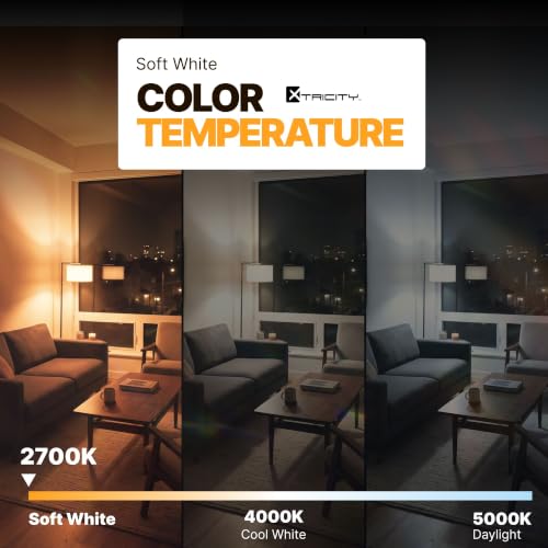 Xtricity Compact Fluorescent Light Bulbs T2 Spiral, E26 Base (4 Pack) - color: 2700k Soft White