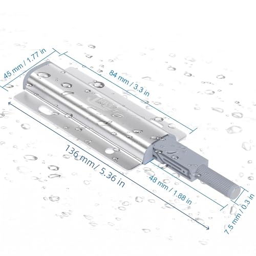 Metal Push Latches for Cabinets Jiayi 8 Pack Push to Open Door Latch Heavy Duty Touch Latches Kitchen Door Push Release Latch for Drawer Closure Push Catch Press Out Cabinet Hardware - color: Silver, size: 8 Pack