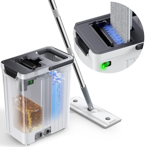 Mop and Bucket Set | Auto-Spray Cleaning | Dirty Water Separation
