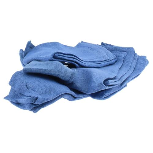PRO SOURCE 10 Lb Box Virgin Surgical Lint-Free Blue Cotton Huck Towels: 16" x 25" - size: 10 lb