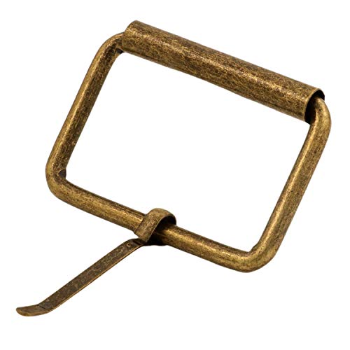 BIKICOCO Roller Buckle, 2 Inches Heel Rolling Bar Buckles for Bags Leather Webbing Straps - color: Bronze X 10 Pcs