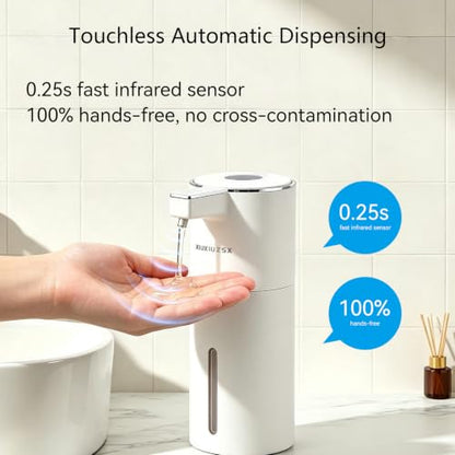 Touchless Automatic Electric Foaming Soap Dispenser - color: White, size: Foam