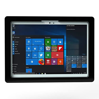 Anti-Theft Acrylic Case with 360 Rotate 180 Swivel Metal Desktop Stand for MS Surface Pro 8/9/10/11 Tablet (Black) - color: Black, size: Surface Pro 8/9/10/11