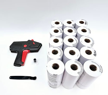 Monarch 1110 Price Gun 1110-01 -Includes Case of Genuine White Labels, Label Scraper & Ink Rollers